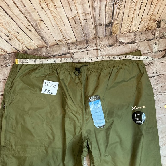 NWT ARCTIX men’s weatherproof army green pull-on pants size XXL - Picture 6 of 15
